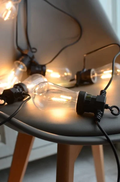 Купить Уличная диодная ретро гирлянда "Удлинённая" (большие лампочки) Уличная диодная ретро гирлянда "Удлинённая" (большие лампочки)